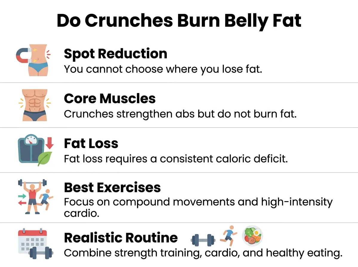 Do Crunches Burn Belly Fat?