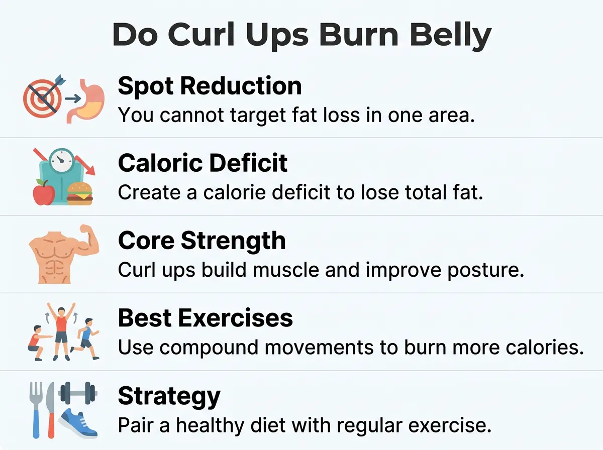 Do Curl Ups Burn Belly Fat?