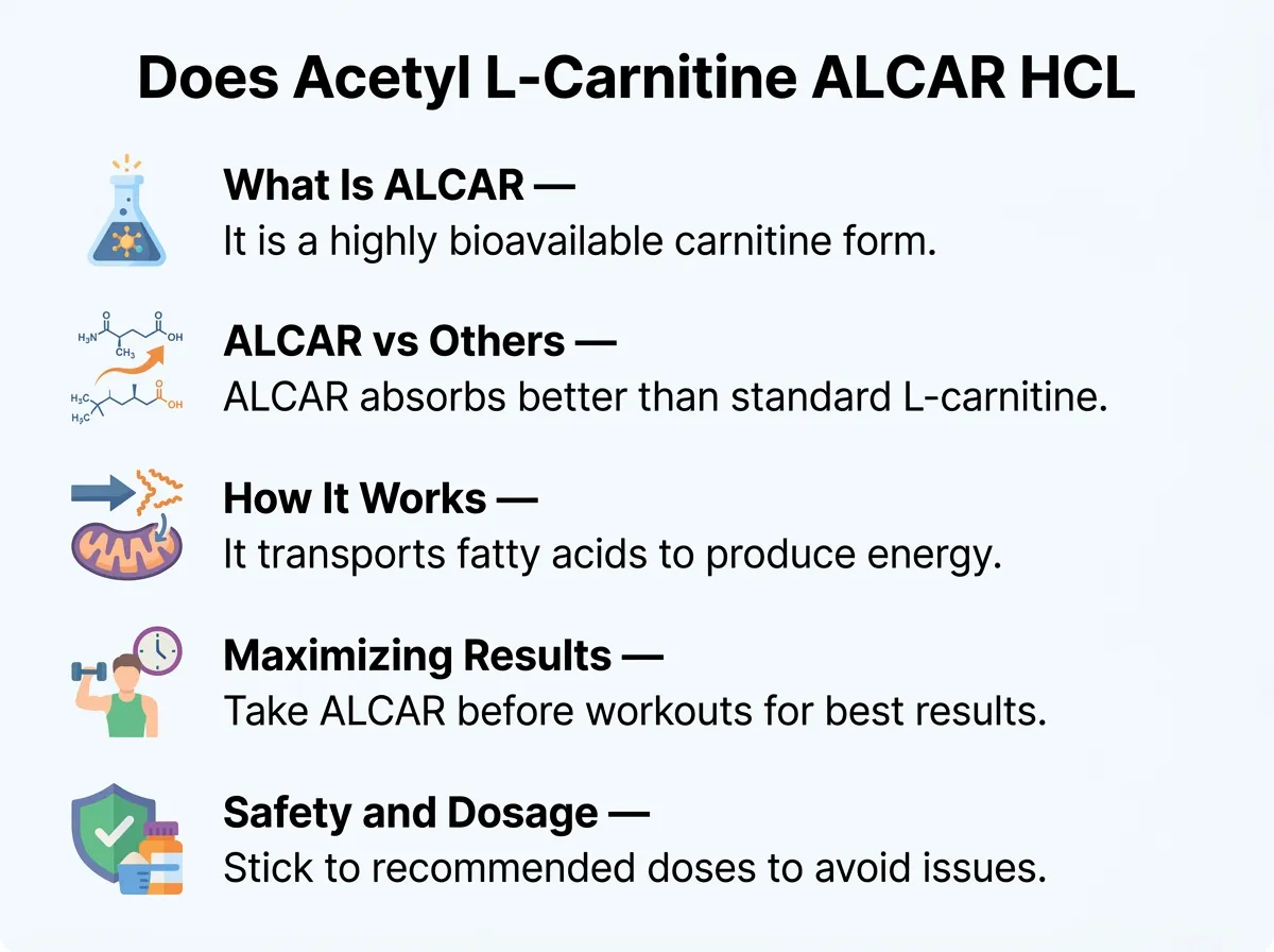Does Acetyl L-Carnitine ALCAR HCL Help Fat Burning Compared To?