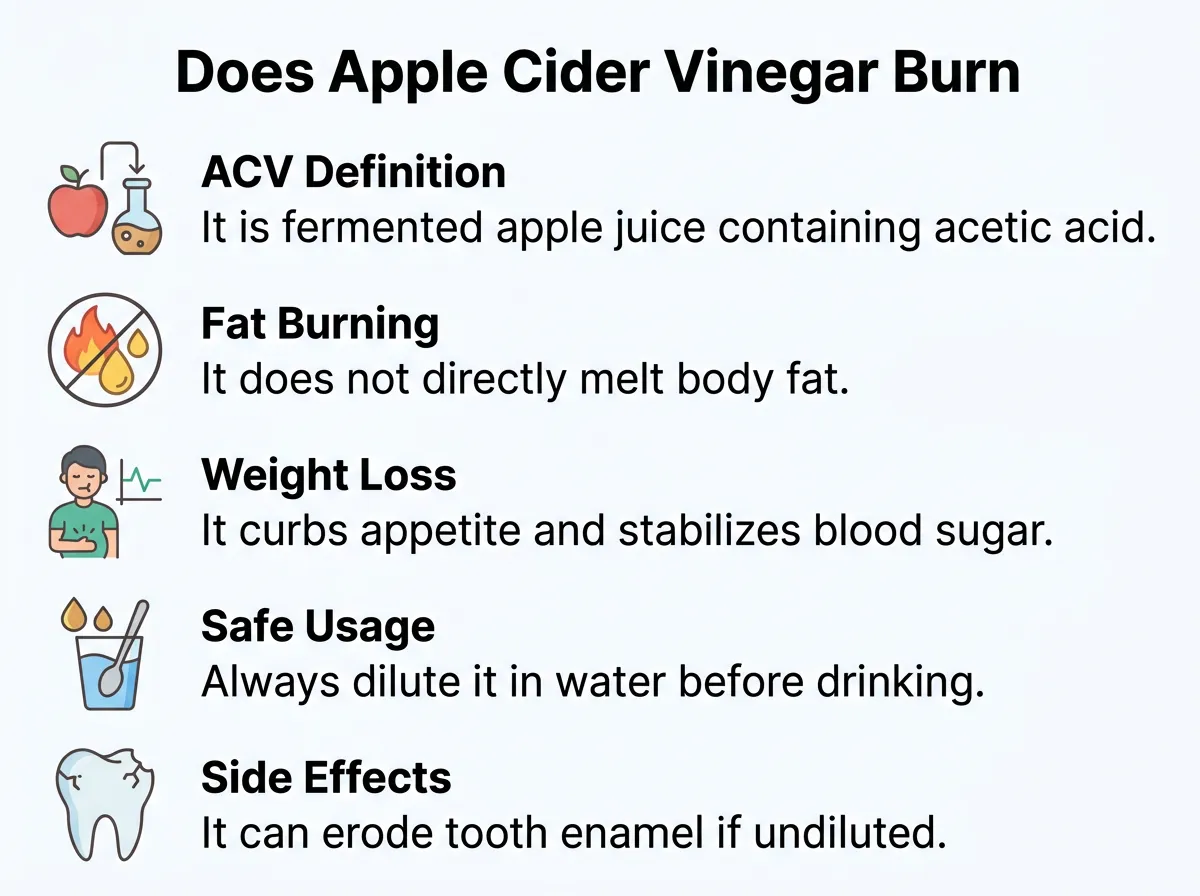 Does Apple Cider Vinegar Burn Fat?