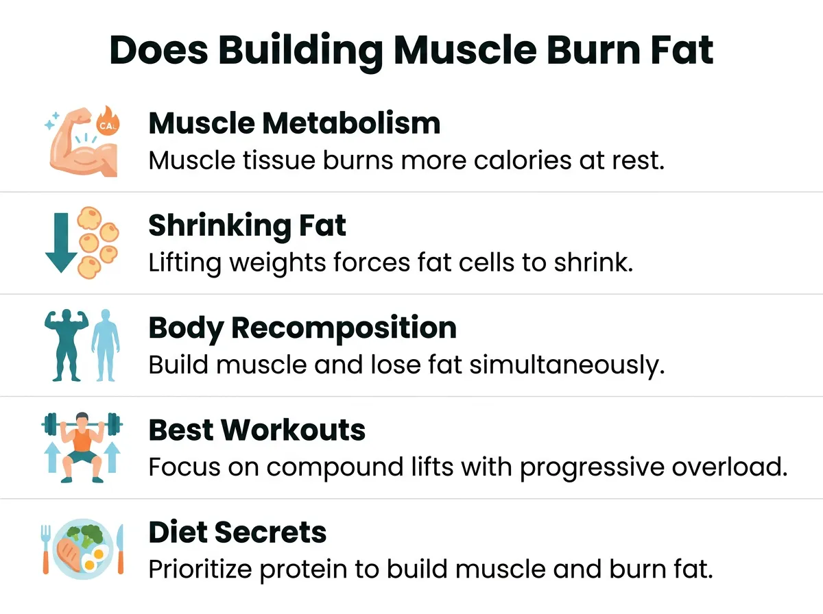 Does Building Muscle Burn Fat?