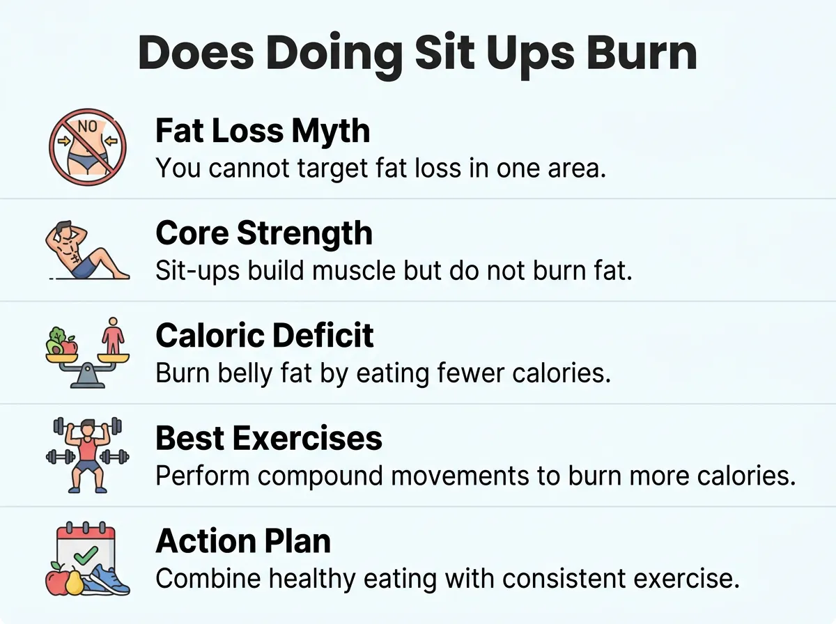Does Doing Sit Ups Burn Belly Fat?