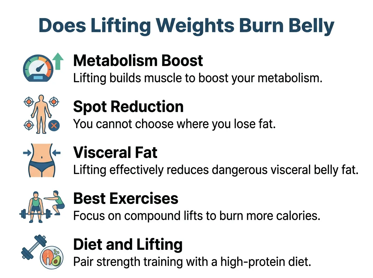 Does Lifting Weights Burn Belly Fat?