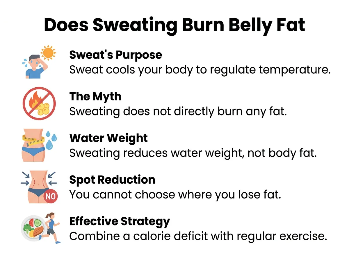 Does Sweating Burn Belly Fat?