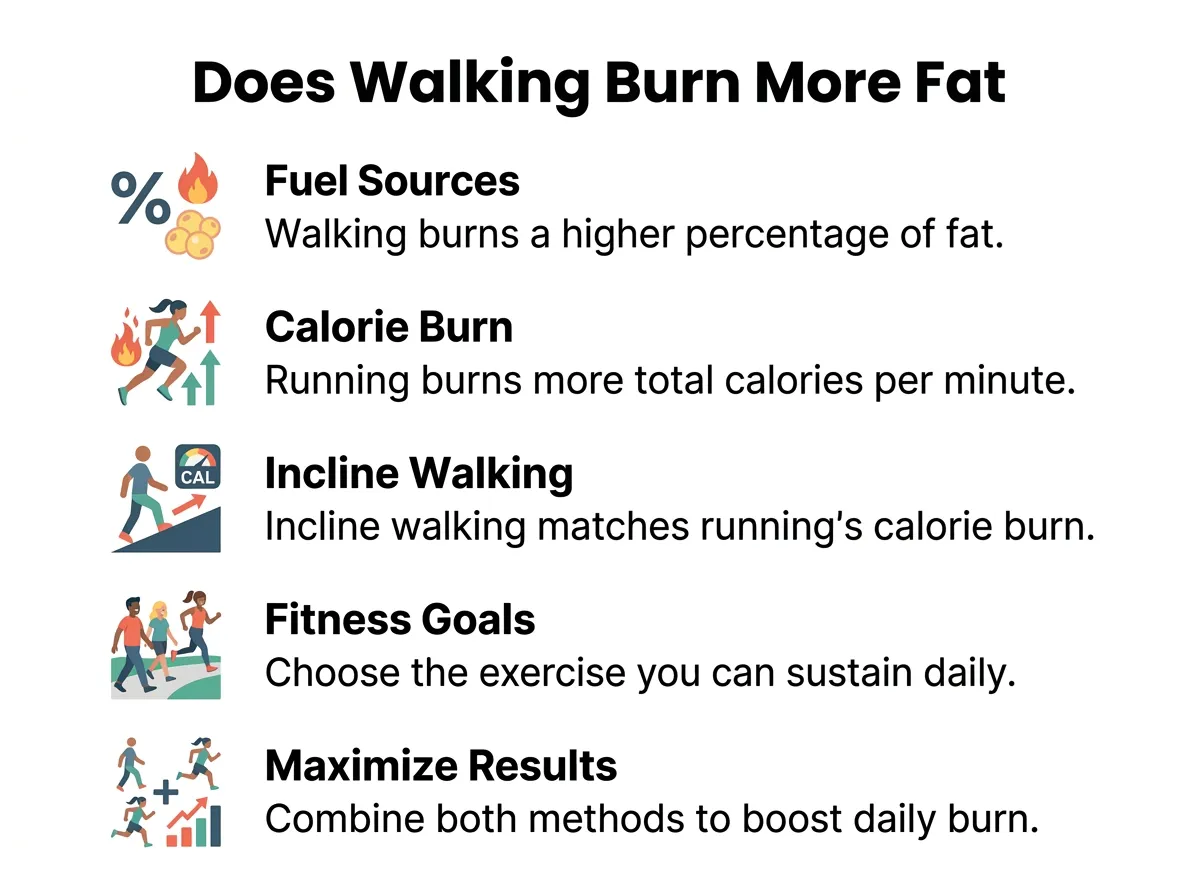 Does Walking Burn More Fat Than Running?