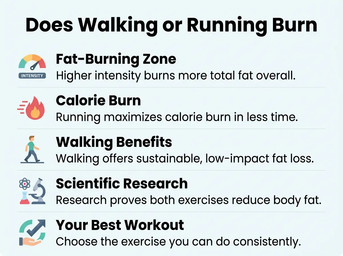 Does Walking or Running Burn More Fat?