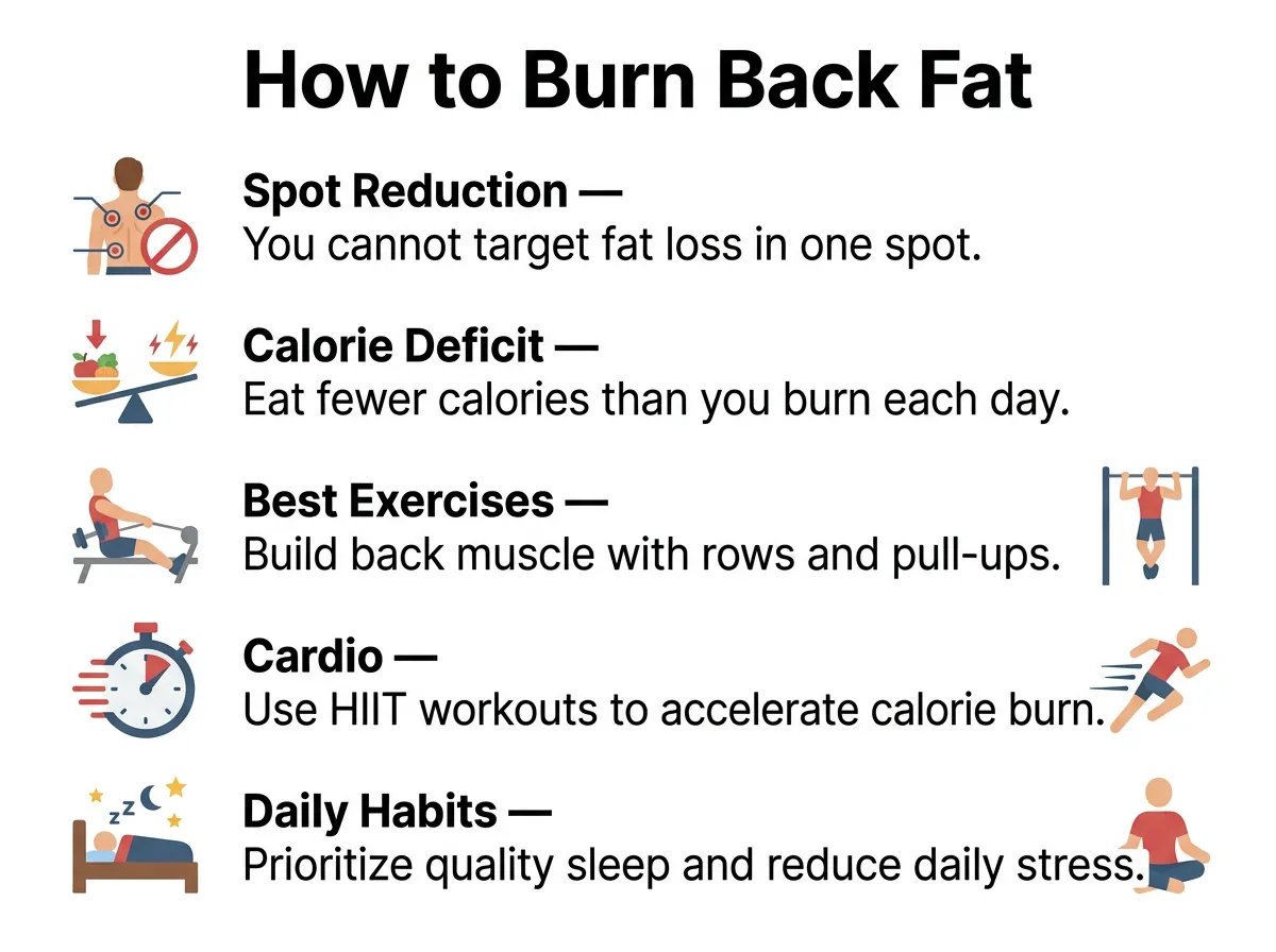 How to Burn Back Fat?