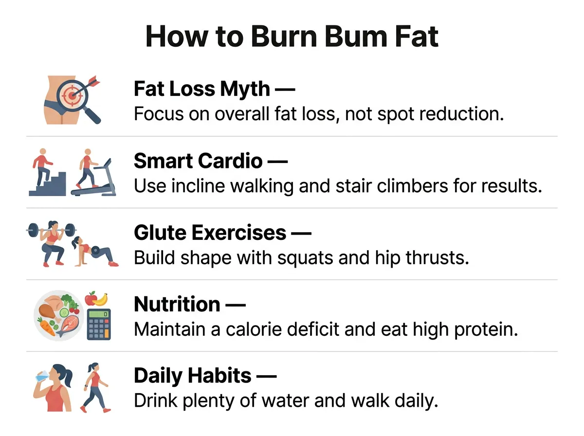 How to Burn Bum Fat?