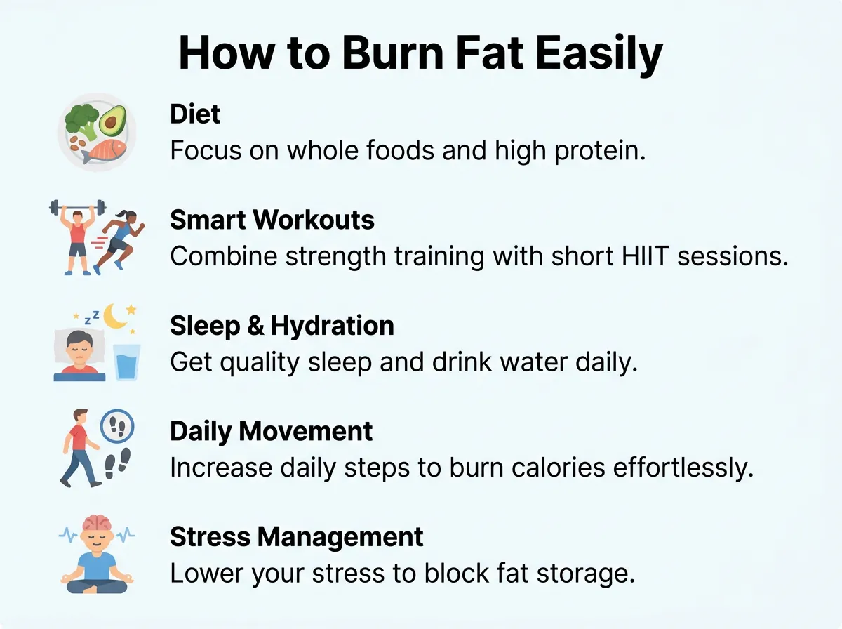 How to Burn Fat Easily?
