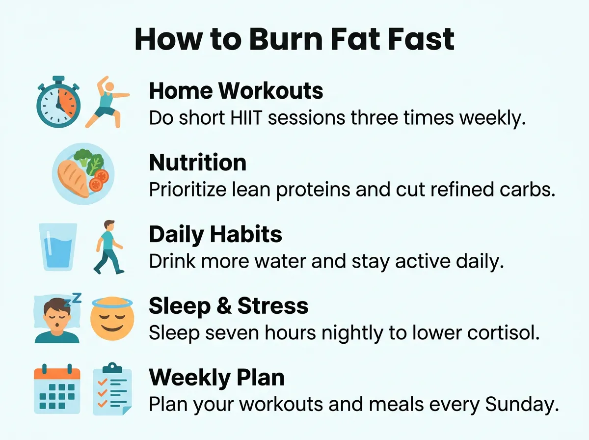 How to Burn Fat Fast at Home?