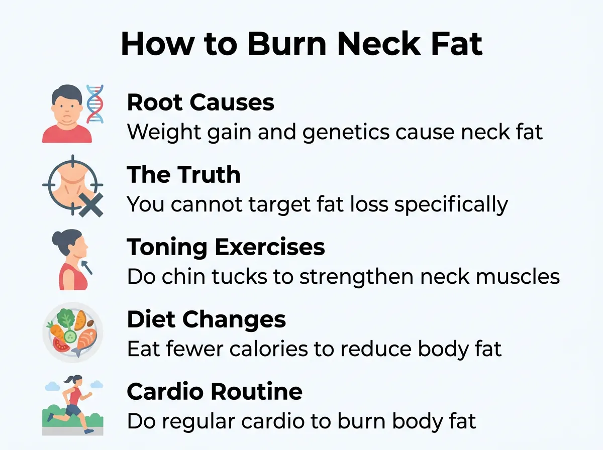 How to Burn Neck Fat?