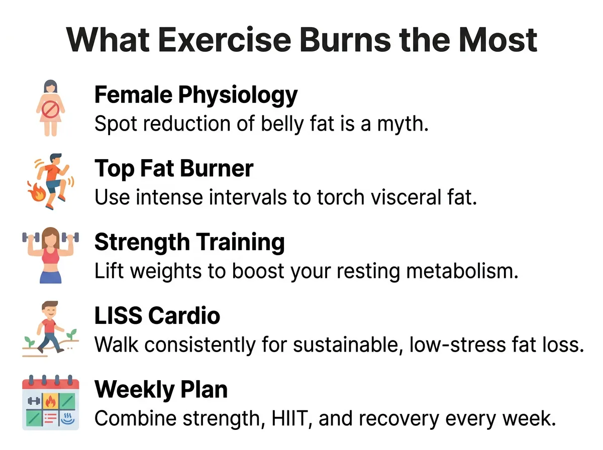 What Exercise Burns the Most Belly Fat for Female?